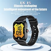 ieftine Ceasuri Smart-ceas inteligent qx15 1,85 inci monitorizare a sănătății asistent vocal AI bărbați femei moda sport tracker fitness ceas inteligent