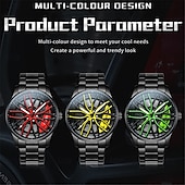 Недорогие Кварцевые часы-Часы OLEVS Men Quartz - креативные модные повседневные наручные часы со светящимися элементами и водонепроницаемыми стальными украшениями