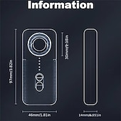 cheap Security Sensors &amp; Alarms-Portable Privacy Detector Mini Travel Camera Scanner with Infrared Sensing USB Rechargeable No Wireless Signal Detection