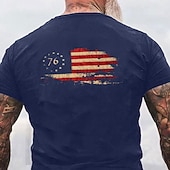 お買い得  愛国的な250枚のTシャツ-2026年7月4日 250周年追悼日 メンズ愛国者 3Dプリント 米国旗 ベテラン クルーネック 半袖Tシャツ アウトドア デイリースポーツ ストリート
