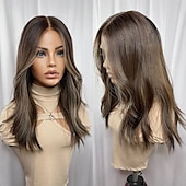 economico Parrucche lace front capelli veri-Capelli umani di Remy Chiusura 5x5 13x4 Pizzo Frontale Parrucca Taglio scalato Brasiliano Ondulato Multicolore Parrucca 130% 150% Densità dei capelli con i capelli del bambino 100% Vergine Senza
