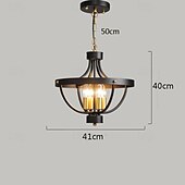 economico Luci a sospensione-Lampadario a 4 luci per sala da pranzo, lampada a sospensione per isola, 110-240 V, 41 cm