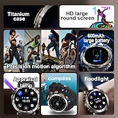 cheap Smartwatch-HT30 Smart Watch Rugged Military Men&#039;s 1.7 inch 600mAh Battery Compass Sports Fitness Watches Bluetooth Call Smartwatch