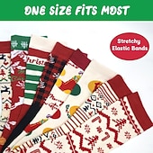 ieftine Calendarul Adventului-12 zile de șosete de Crăciun calendar de advent 2024 numărătoare inversă de sărbători festive cu 12 perechi de șosete distractive și colorate cu tematică de Crăciun cadou elefant alb pentru bărbați