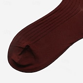 levne Pánské elitní doplňky-Pánské 1 pár Ponožky Černá Námořnická modř Barva Pevná barva Formální Svatební Výročí Tenké Jaro &amp; podzim Úplet Elegantní