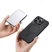economico Cover per iPhone-telefono Custodia Per iPhone 16 Pro Max Plus iPhone 15 Pro Max Plus Universali Custodia ad adsorbimento magnetico Con supporto A calamita Supporto a molla TPU pelle sintetica