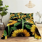 economico Set copripiumino-fiori farfalle piante fiori stampe set di tre pezzi piumone per camera da letto hotel camera degli ospiti biancheria da letto set comodo 1 set piumone 2 federe set letto matrimoniale set da 2 pezzi