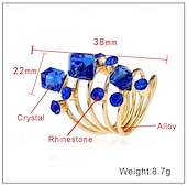 abordables Anillos de mujer-Anillo de cóctel en espiral bohemio chic para mujer con piedras preciosas variadas: perfecto para fiestas y uso diario