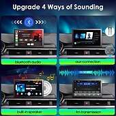 abordables Électronique automobile-Écran tactile de 9 pouces pour Apple CarPlay Android Auto Mirror Link Bluetooth Récepteurs radio stéréo de voiture portables Navigation GPS avec caméra de tableau de bord 4K 1080p Caméra de recul