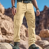 preiswerte Cargohosen-Herren Cargohose Cargohosen Cargohose Hose Hosen Wanderhose Multi Pocket Gerade geschnitten Glatt Atmungsaktiv Feuchtigkeitsableitung In voller Länge Outdoor Täglich Campen und Wandern Modisch