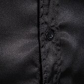 baratos Camisas de cetim masculinas-Homens Camisa Social Blusa de cetim Camisa casual camisa de botão Leopardo Casamento Férias Preto Branco Vinho Verde Manga Longa Lapela Primavera &amp; Outono Roupa Patchwork