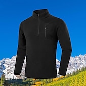 cheap Softshell, Fleece &amp; Hiking Jackets-Men&#039;s Hiking Fleece Jacket Winter Outdoor Thermal Warm Fleece Lining Fleece Jackets Climbing Camping / Hiking / Caving Traveling Dark Grey Black Army Green Light Grey