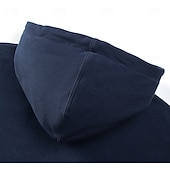 cheap Men&#039;s Elite Hoodies &amp; Sweatshirts-Men&#039;s Hoodie Black White Navy Blue Hooded Plain Pocket Christmas Gifts Work Sports &amp; Outdoor Active Cool Basic Fall Winter Clothing Apparel Hoodies Sweatshirts  Long Sleeve