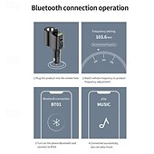 preiswerte Bluetooth Auto Kit/Freisprechanlage-FM-Transmitter BT 5.0 Auto-Kit Freisprecheinrichtung Auto-Musik-Player Zigarettenanzünder-Splitter Dual-USB-Autoladegerät