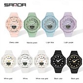 economico Orologi digitali-SANDA Da uomo Orologio digitale Di tendenza Orologio casual Orologio da polso Resistente agli urti Luminoso Cronometro Allarme sveglia Conto alla rovescia Resina Guarda
