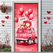 cheap Wedding-L.T.HOME Valentine's Day Outdoor Decorations Door Covers Door Tapestry Door Curtain Decoration Backdrop Indoor/Outdoor Door Banner for Front Door Farmhouse Owl