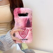 baratos Capa Samsung-telefone Capinha Para Z Flip 7 Z Virar 6 Z Flip 5 Z Flip 4 Z Flip 3 Capa traseira Antichoque Retro Felpudo