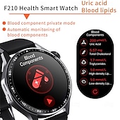 abordables Bracelets connectés-696 F210 Montre intelligente 1.55 pouce Montre intelligente avec bracelet Bluetooth ECG + PPG Podomètre Rappel d&#039;Appel Compatible avec Android iOS Hommes Mode Mains-Libres Rappel de Message IPX-0