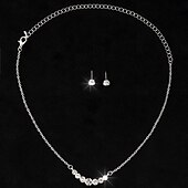 economico Parure di gioielli-I monili nuziali 1 Lega Orecchini Collane Per donna Di tendenza Moda Romantico Fantasia Gioia Di forma geometrica Parure di gioielli Per Feste