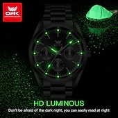 ieftine Ceasuri Quartz-Ceas de mână pentru bărbați quartz fashion casual cu lumina impermeabil decorativ din oțel