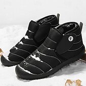 cheap Winter &amp; Snow Boots-Men&#039;s Insulated Winter Snow Boots – Waterproof Slip-On Ankle Boots with Faux Fur Lining, Anti-Slip Sole for Outdoor Hiking &amp; Cold Weather