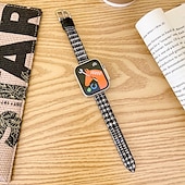 baratos Pulseiras de Apple Watch-Pulseira Esportiva Compatível com Pulseira Apple Watch 38mm 40mm 41mm 42mm 44mm 45mm 49mm Fecho de Metal Ajustável Tecido pulseira de substituição para iwatch Ultra 2 Series 9 8 7 SE 6 5 4 3 2 1