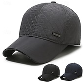 olcso Férfi baseball sapka-Férfi Téli kalapok Téli meleg sapka Téli baseballsapka fülvédővel Téli baseball sapka Fekete Sötét tengerészkék Poliészter Állítható Divat Modern Kortárs Hétköznapi viselet Fesztivál Egyszínű / Sima