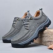 economico Semi-formale-scarpe da trekking da uomo in similpelle marrone con chiusura a lacci - comode e resistenti, perfette per le avventure all&#039;aria aperta