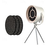 abordables Humidificadores y deshumidificadores-Campana extractora portátil ajustable de 3 velocidades Campana extractora de escritorio colgante con pantalla de filtro de 12 pulgadas Campana extractora de escritorio móvil con soporte