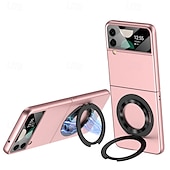 お買い得  サムスン用ケース-電話 ケース 用途 サムスンのギャラクシー Zフリップ7 Z Flip 4 バックカバー スタンド付き 耐衝撃 レトロ風 強化ガラス PC