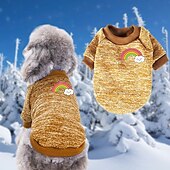 abordables Vêtements &amp; accessoires-Chien Chat Sweat-shirt Le style mignon Décontractées Hiver Respirable Doux Lavable Confortable Extérieur Casual Quotidien Vêtements pour chiens for Bichon Frisé Loulou de Poméranie Bébé Animal
