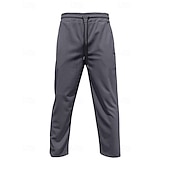 baratos Calças Desportivas-Homens Calças Esportivas Calça de moletom com pernas largas Calças de Veludo Calças Bolsos Com Cordão Cintura elástica Tecido Conforto Esportes Diário Moda Casual Preto Branco Micro-Elástica