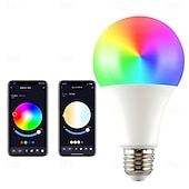 levne LED chytré žárovky-e27 led chytrá žárovka a19 10w s tuya wifi bluetooth ovládáním, synchronizace hudby se změnou barev, chytré domácí osvětlení na párty  &amp; výzdoba