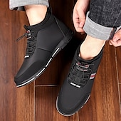 baratos Ténis para Homem-tênis casuais masculinos forrados e quentes de inverno – sapatos de cano alto com cadarço à prova d&#039;água e forro de pelúcia, sola antiderrapante, ideal para atividades ao ar livre e clima frio