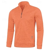 preiswerte Herrenpullover-Herren Pullover Strickpullover Pullover mit Viertelreißverschluss Gerippt Stricken Standard Strick Glatt Viertel Postleitzahl Modisch Basic Urlaub Freizeitskleidung Bekleidung Herbst Winter Schwarz