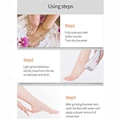 cheap Facial Care Device-Portable Cordless Electric Foot File Hard Skin Callus Remover with 2 Roller And Rechargeable Foot Care Tool for Dry Dead and Cracked Feet