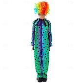 levne Děsiví klauni-cirkus Žolík Klaun Karnevalový kostým Úbory Cosplay Paruky Kostým Dětské Chlapecké Dívčí cosplay Výkon Párty předvečer Všech svatých Karneval Mardi Gras Jednoduchý karnevalový kostým
