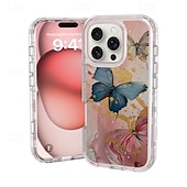 お買い得  iPhone用ケース-電話 ケース 用途 iPhone 16 Pro Max プラス iPhone 15 プロマックスプラス バックカバー 耐衝撃 レトロ風 TPU PC