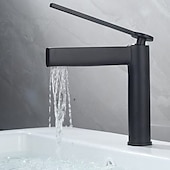 economico Rubinetti per lavandino bagno-rubinetto per bagno rubinetto per lavabo in ottone spazzolato oro miscelatore rubinetto per lavabo rubinetto per lavabo maniglia singola rubinetto per lavabo caldo freddo