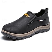 preiswerte Herrenpantoletten &amp; -slipper-Beige Herren-Outdoor-Schuhe zum Reinschlüpfen mit rutschfester, robuster Sohle und schwarzen Akzenten – bequemes Freizeitschuhwerk für den Alltag