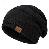 economico Cappello a cuffia-Per uomo Unisex Cappello a cuffia Cappelli invernali Berretti 骷髅头毛线帽 Cappello lavorato a maglia Nero Vino Poliestere Lavorato a maglia Accogliente Da tutti i giorni Per uscire Tinta unita / tinta