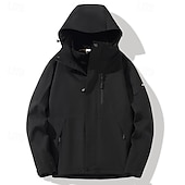 preiswerte Fleece &amp; 3 in 1 Jacken-Herren Wanderjacke 3-in-1-Jacken wandern Draussen Wasserdicht Windundurchlässig Warm Reißverschluß vorne Vliesjacken Voller Reißverschluss Camping / Wandern / Höhlenforschung Schwarz Elfenbein Rot