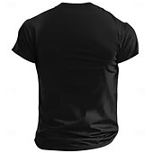 voordelige 3D-T-shirts voor heren-Voor heren Grappig jargon vader T-shirt Korte mouw T-shirt 3D-afdrukken Strakke ronde hals Overhemd Modieus Dagelijks Basic Straat Casual Dagelijks Zwart Zomer Lente Alle seizoenen Kleding S M L XL