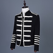 preiswerte Oberteile-Retro Vintage Rokoko Mantel Maskerade Zirkusjacke Prinz Aristokrat Pailletten Kostüm Herren Karneval Maskerade Veranstaltung / Fest Erwachsene Mantel Frühling Herbst Winter