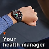 abordables Montres connectées-iMosi ET492 Montre intelligente 1.43 pouce Smartwatch Montre Connectée Bluetooth ECG + PPG Surveillance de la température Podomètre Compatible avec Android iOS Femme Hommes Mode Mains-Libres