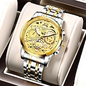 Χαμηλού Κόστους Ρολόγια Quartz-νέα τάση της μόδας casual sports απλή πλήρως αυτόματη κίνηση ανδρικό ρολόι ημερολόγιο αδιάβροχο φως νύχτας μη μηχανικό ρολόι όμορφο και κομψό ανδρικό ρολόι χαλαζία