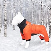 cheap Coats-Dog Coat Jacket Puffer Jacket Winter with Harness Winter Reflective Windproof Warm Water-Resistant Outdoor Small Medium
