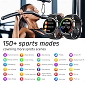 ieftine Ceasuri Smart-F207 Ceas inteligent 1.35 inch Uita-te inteligent Bluetooth Monitorizarea temperaturii Pedometru Reamintire Apel Compatibil cu Android iOS Dame Bărbați Standby Lung Telefon Hands-Free Rezistent la apă