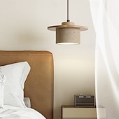 cheap Pendant Lights-Wabi-Sabi Natural Stone Shade Pendant Light Travertine Droplight 110-240V