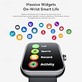 preiswerte Smartwatch-JR-FT5 Plus Smartwatch 1.96 Zoll Smartwatch Fitnessuhr Bluetooth Schlaf-Tracker Herzschlagmonitor Wecker Kompatibel mit Android iOS Damen Herren Freisprechanlage Wasserdicht Benutzerdefiniertes Wählen